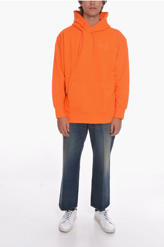 Felpa Hoodie in Cotone Garzato con Maxitasca
