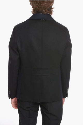 Two-toned MODERNIST Coat with Double Breast