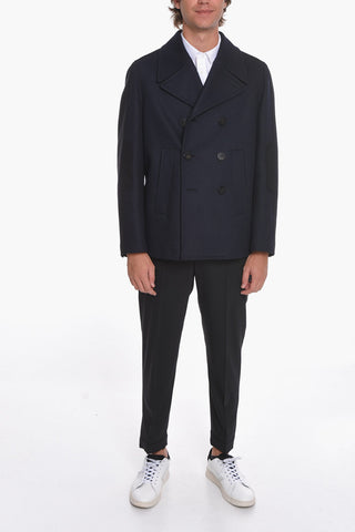 Two-toned MODERNIST Coat with Double Breast