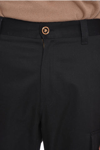 Cotton-twill Cargo Pants with Embroidered Logo