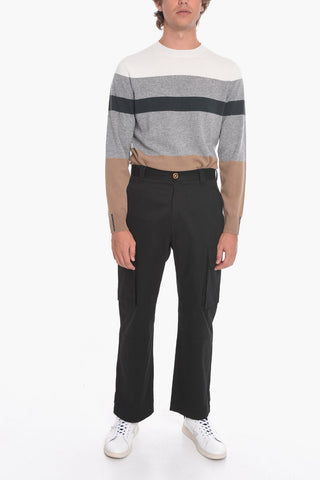 Cotton-twill Cargo Pants with Embroidered Logo