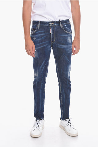 Distressed SKATER Denims with Low Waist