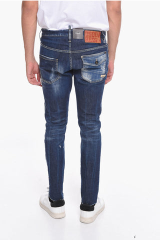 Distressed SKATER Denims with Low Waist