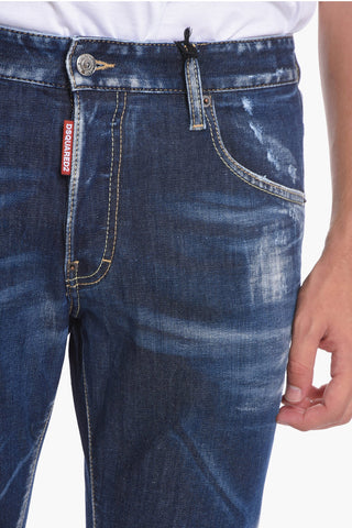 Distressed SKATER Denims with Low Waist