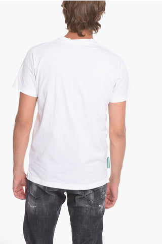 ONE LIFE ONE PLANET T-shirt CIGAR con Lettering Ricamato