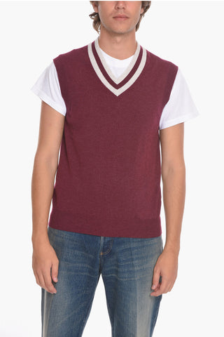 Gilet in Cashmere con Collo a V