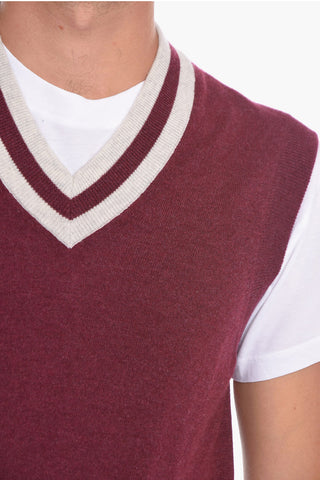 Gilet in Cashmere con Collo a V
