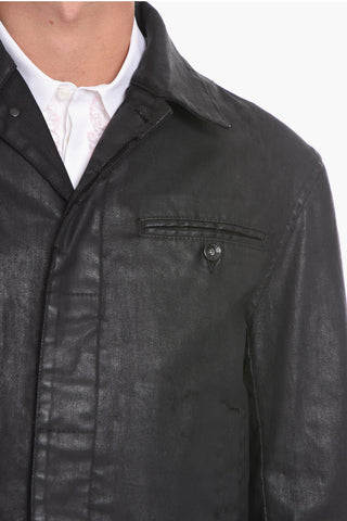 Aviator Denim Jacket with 4 Pockets
