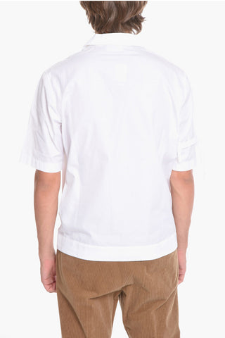 Short-sleeved Shirt with Belt Detail