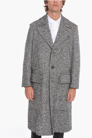 Wool Coat with Maxi Flap Pockets