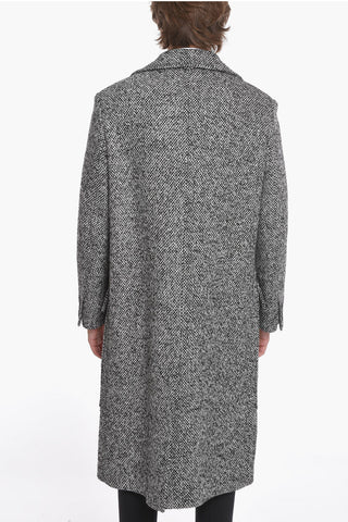 Cappotto in Lana con Maxi Tasche con Aletta