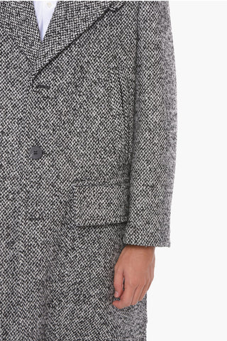 Cappotto in Lana con Maxi Tasche con Aletta