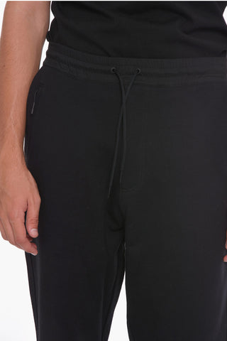 Joggers in Cotone con Dettaglio in Nylon e Polsini