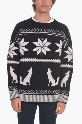 Maglia Girocollo WOLF in Lana Vergine