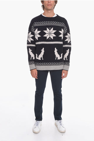 Maglia Girocollo WOLF in Lana Vergine