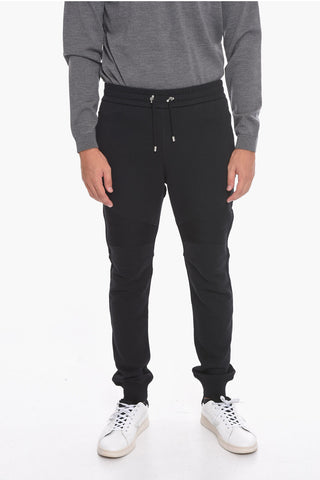 Joggers Biker in Cotone con Logo Lamè