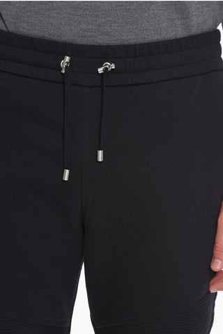 Joggers Biker in Cotone con Logo Lamè