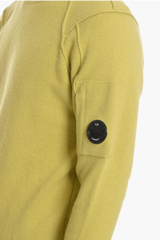 Maglia a Collo Alto in Misto Lana con Cuciture a Vista