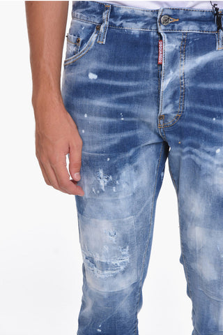 Distressed COOL GUY Denims with Light Wash