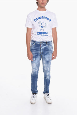 Distressed COOL GUY Denims with Light Wash