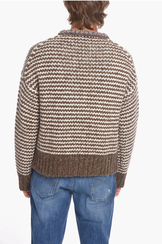 Maglia girocollo ZIG ZAG in Lana