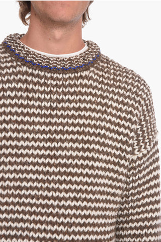 Maglia girocollo ZIG ZAG in Lana