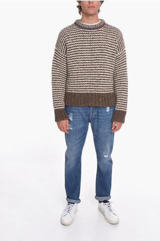 Maglia girocollo ZIG ZAG in Lana