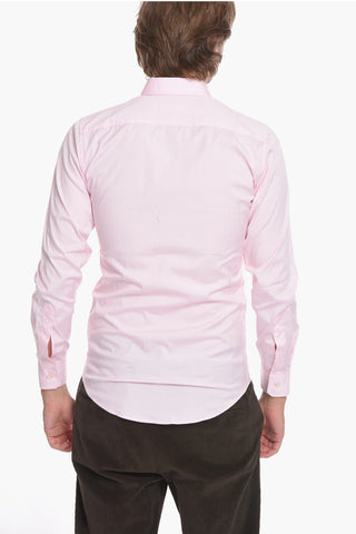 Popeline Shirt with Logoed Application