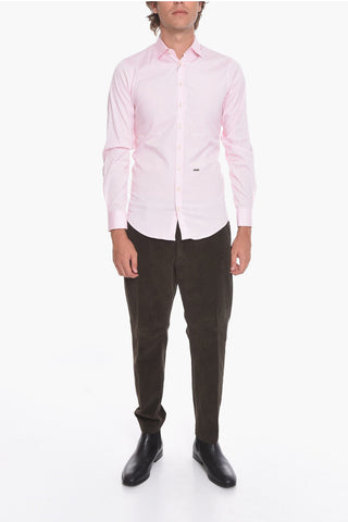 Popeline Shirt with Logoed Application