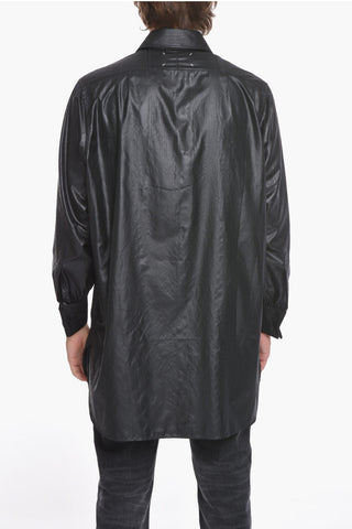 UNISEX MM1 Oversized Shirt with Snakeskin Effect