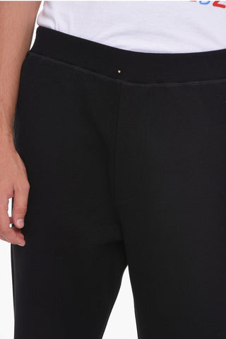 Joggers in Tessuto a Coste con Gamba Crop