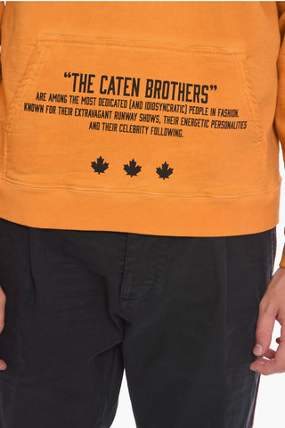 DEAN & DAN Hoodie Sweatshirt with Lettering Print