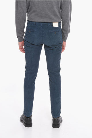 Pantaloni Chino in Velluto a Coste