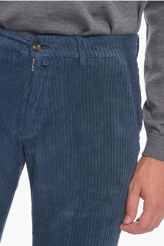 Pantaloni Chino in Velluto a Coste