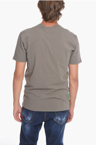 ONE LIFE ONE PLANET CrewneckT-shirt with Lettering