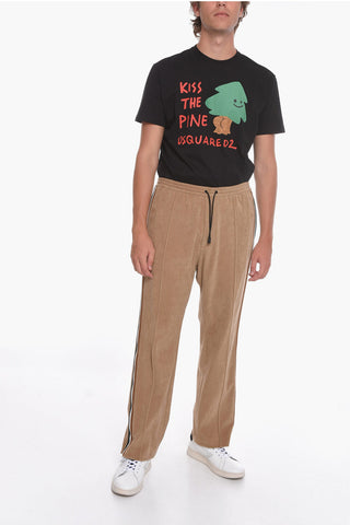 Pantaloni in velluto a coste con zip alla caviglia