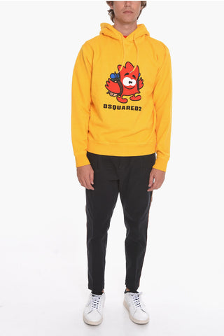 Felpa Hoodie con Stampa LEAF BUDDY