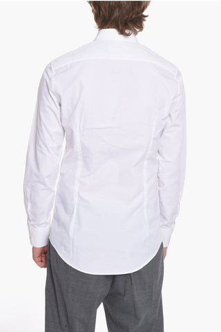 Camicia in Popeline con Ruches sul Fronte