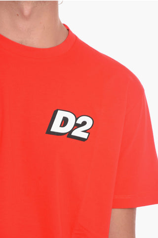 Plain T-shirt with D2 Print