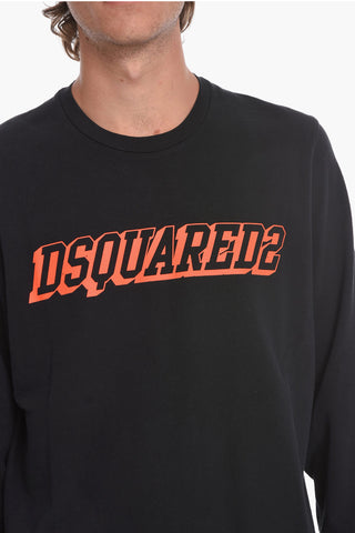 T-shirt a Maniche Lunghe con Stampa Logo