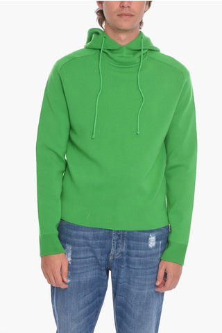 Maglia Hoodie in Doppia Lana Merino