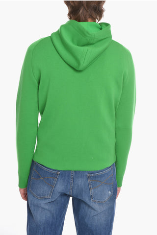 Maglia Hoodie in Doppia Lana Merino