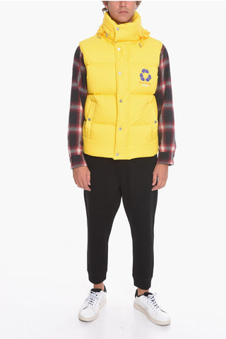 ONE LIFE ONE PLANET Gilet Imbottito con Cappuccio Estraibile