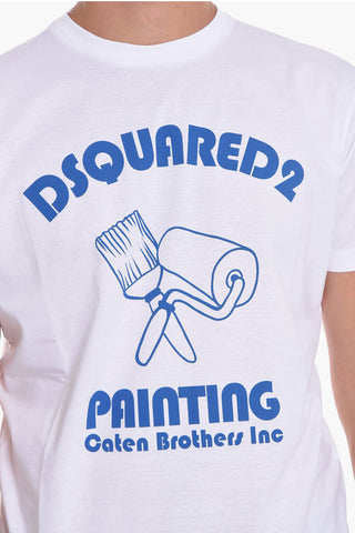 T-Shirt Girocollo con Stampa BROTHERS