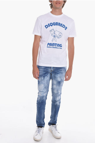 T-Shirt Girocollo con Stampa BROTHERS