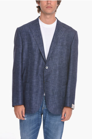 Silk Blend LEADER SOFT Blazer with Patch Pockets
