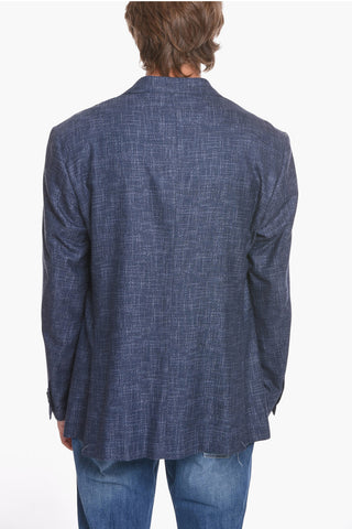 Silk Blend LEADER SOFT Blazer with Patch Pockets
