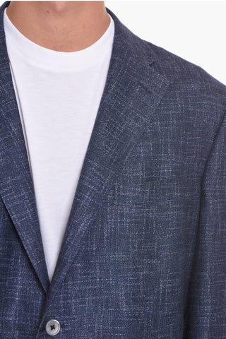 Silk Blend LEADER SOFT Blazer with Patch Pockets