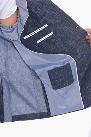 Silk Blend LEADER SOFT Blazer with Patch Pockets