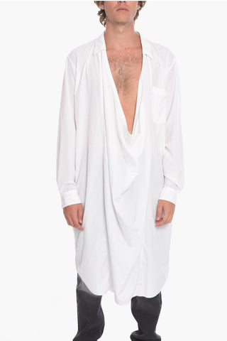 Blusa a Tunica con Collo ad Anello